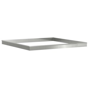 Silberner Schneckenzaun aus verzinktem Stahl, 20-teiliges Set für den Garten.