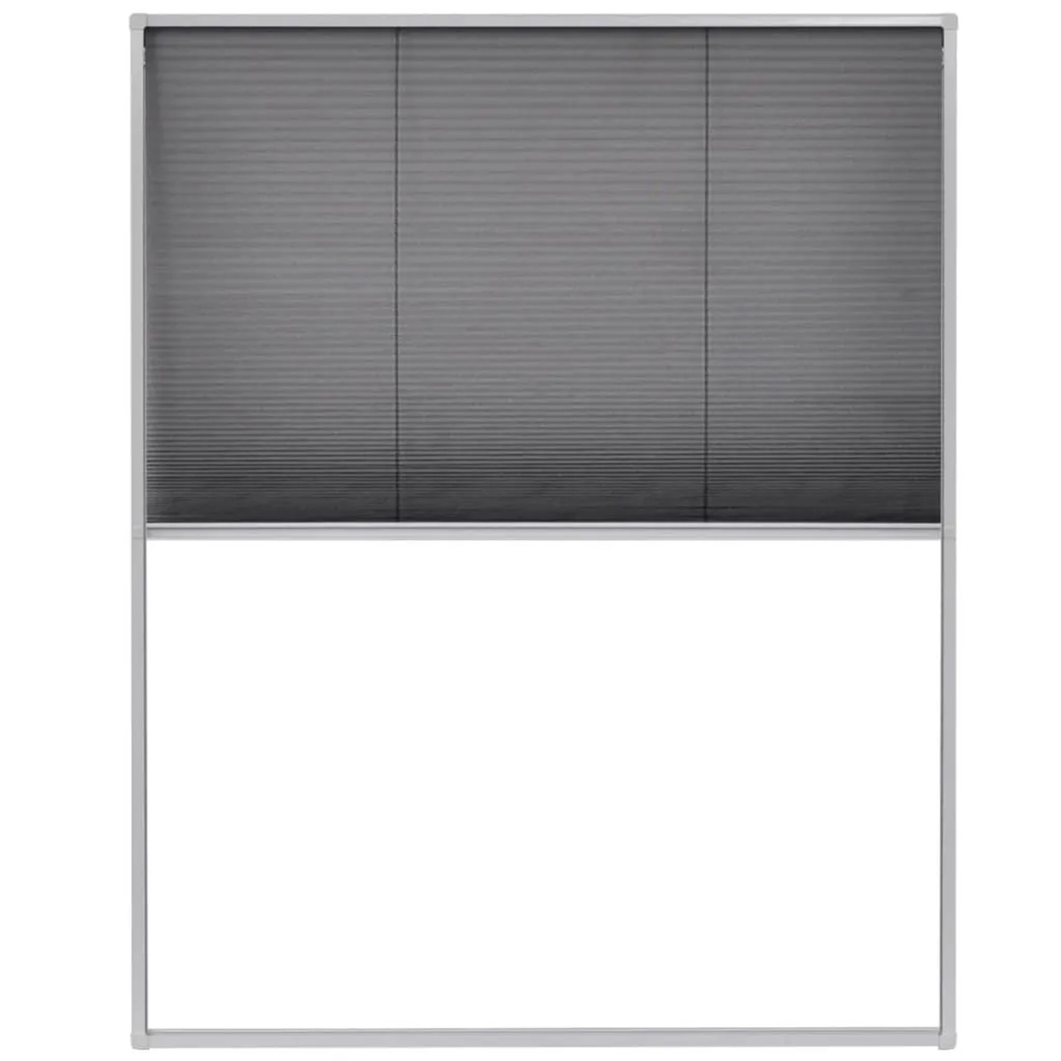 vidaXL Insektenschutz-Plissee für Fenster Aluminium 80 x 100 cm 142611