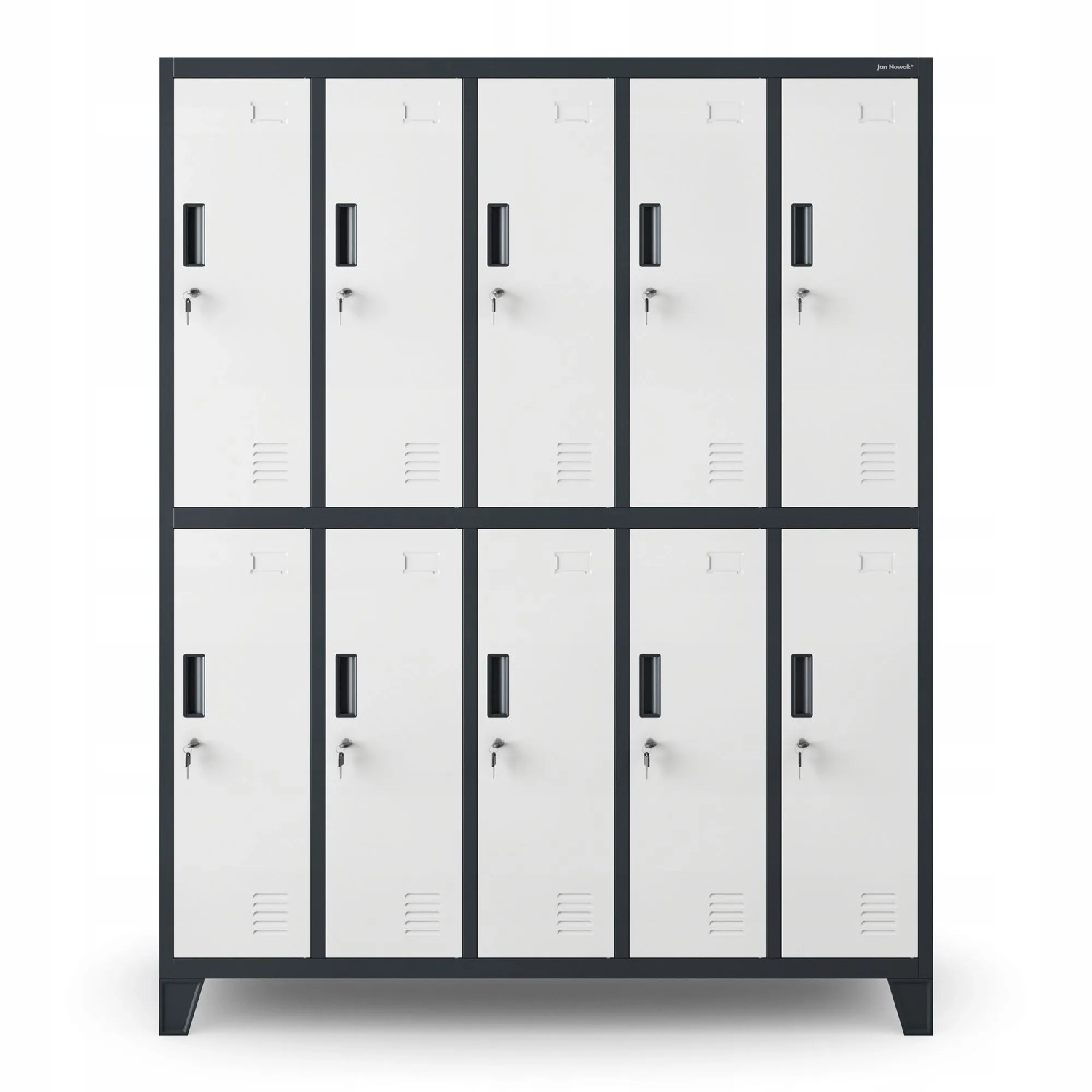 Jan Nowak Metallspind Umkleideschrank 10 Fächer 136x172x45 Cm Mit Belüftung günstig online kaufen