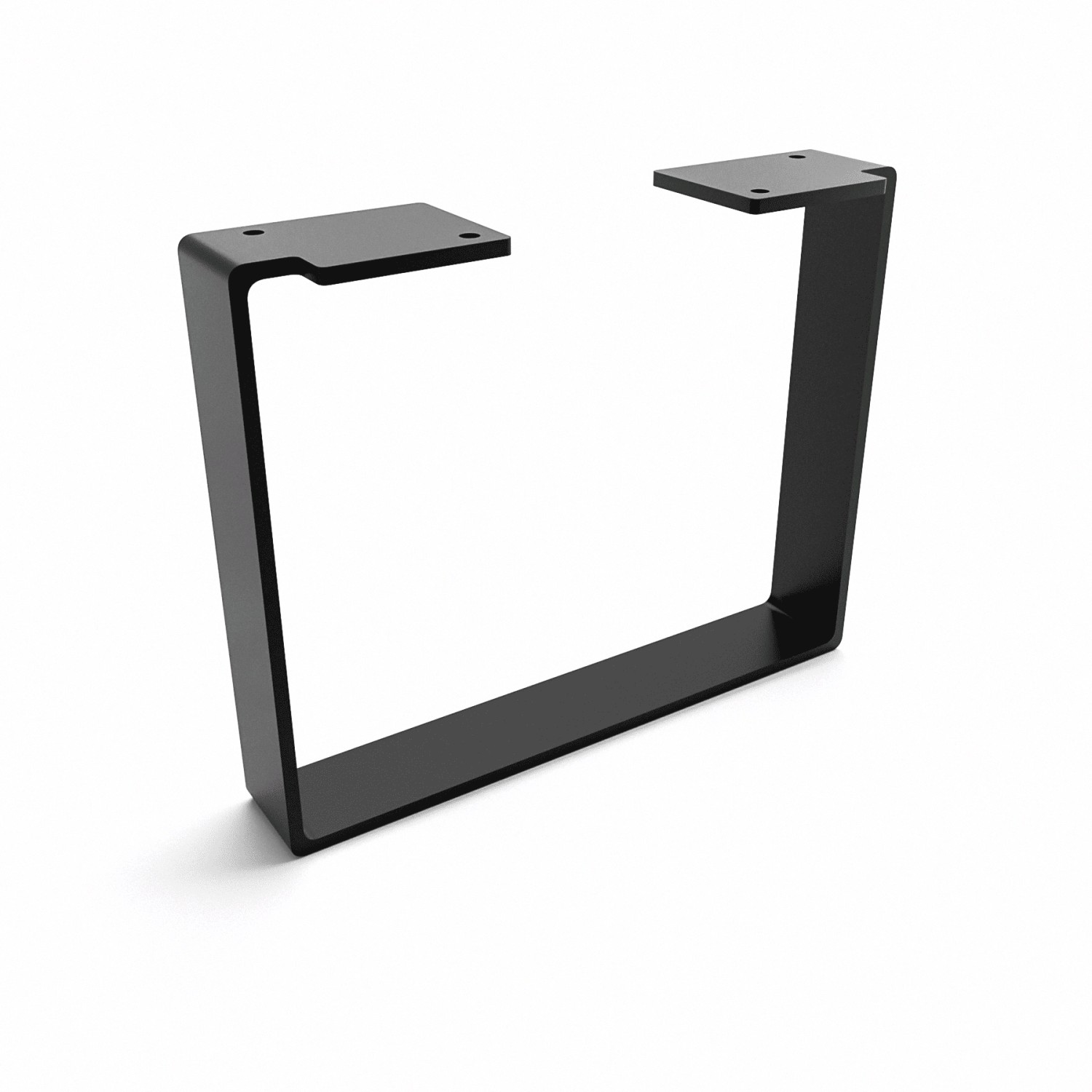 HEVVA Möbelbein LUXEMBURG 20 cm Hoch 25 cm Tief 1 Fuß Schwarz