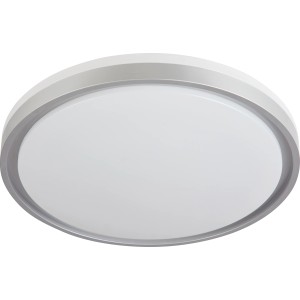 LED Deckenleuchte Angera, silber matt, Ø 44,5 cm. Moderne Lampe für Innenräume.