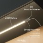 Oktaplex Riva 3er LED Küchenlicht Set, dimmbar mit Sensor, 58cm, neutralweißes Licht.