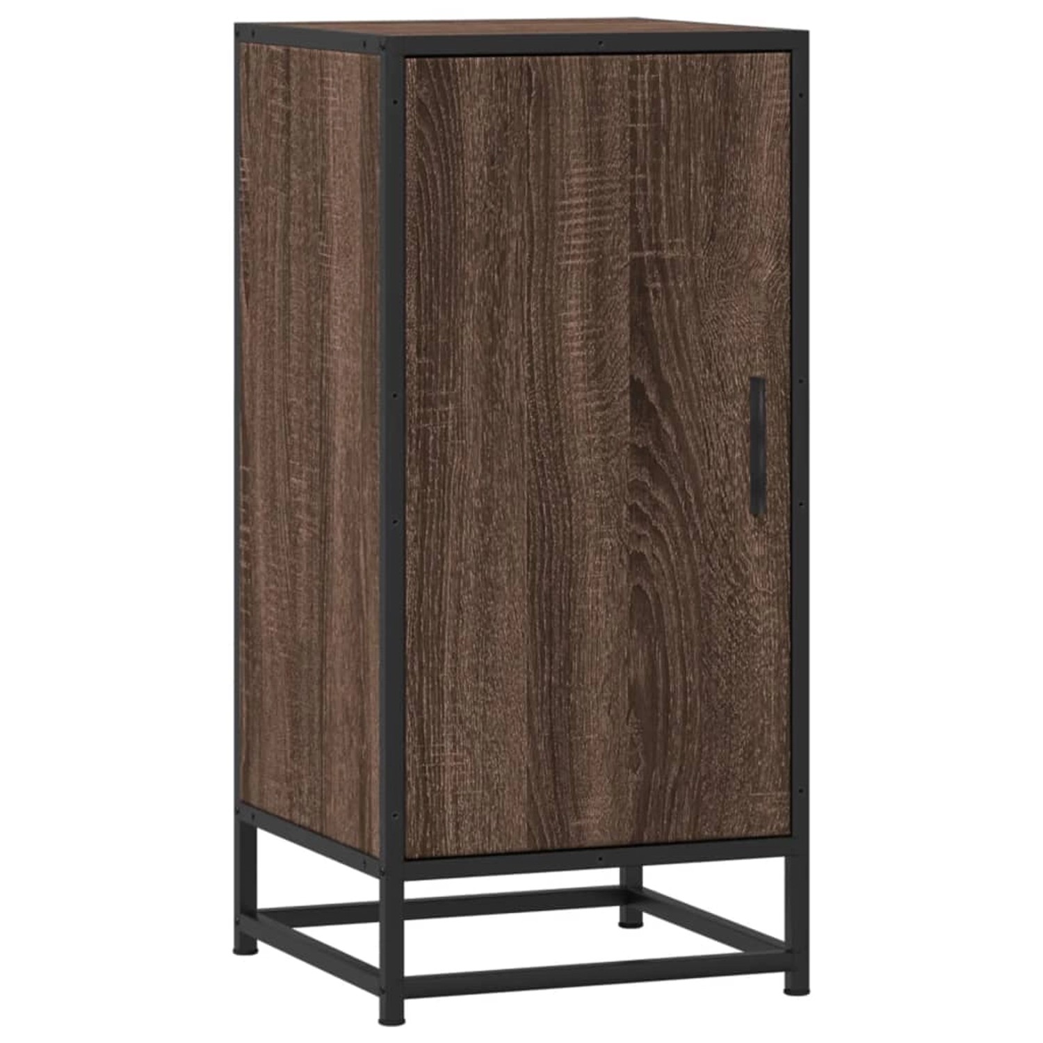 vidaXL Sideboard Braun Eichen-Optik 35,5x35x76 cm Holzwerkstoff Metall 8489 günstig online kaufen