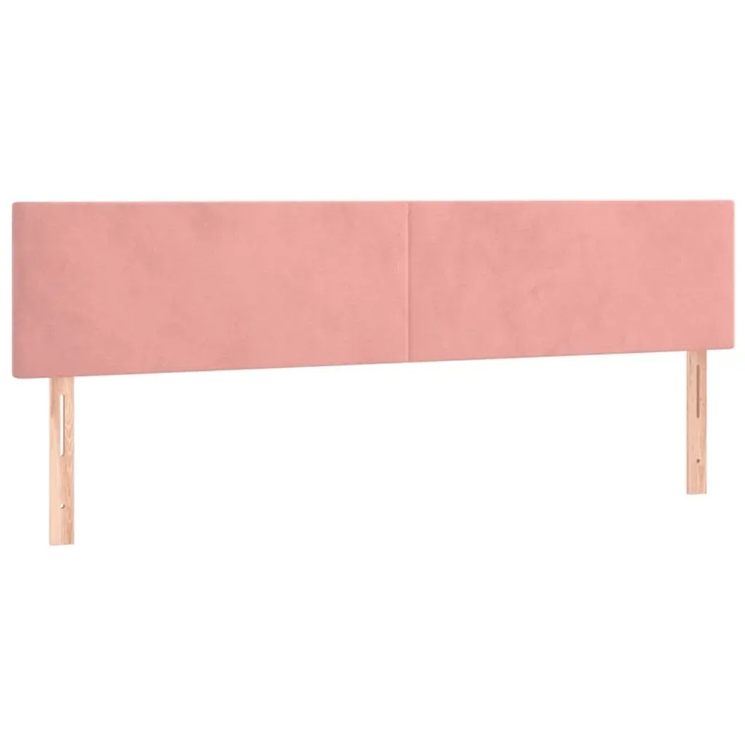 vidaXL LED Kopfteil Rosa 160x5x78/88 cm Samt 3121391