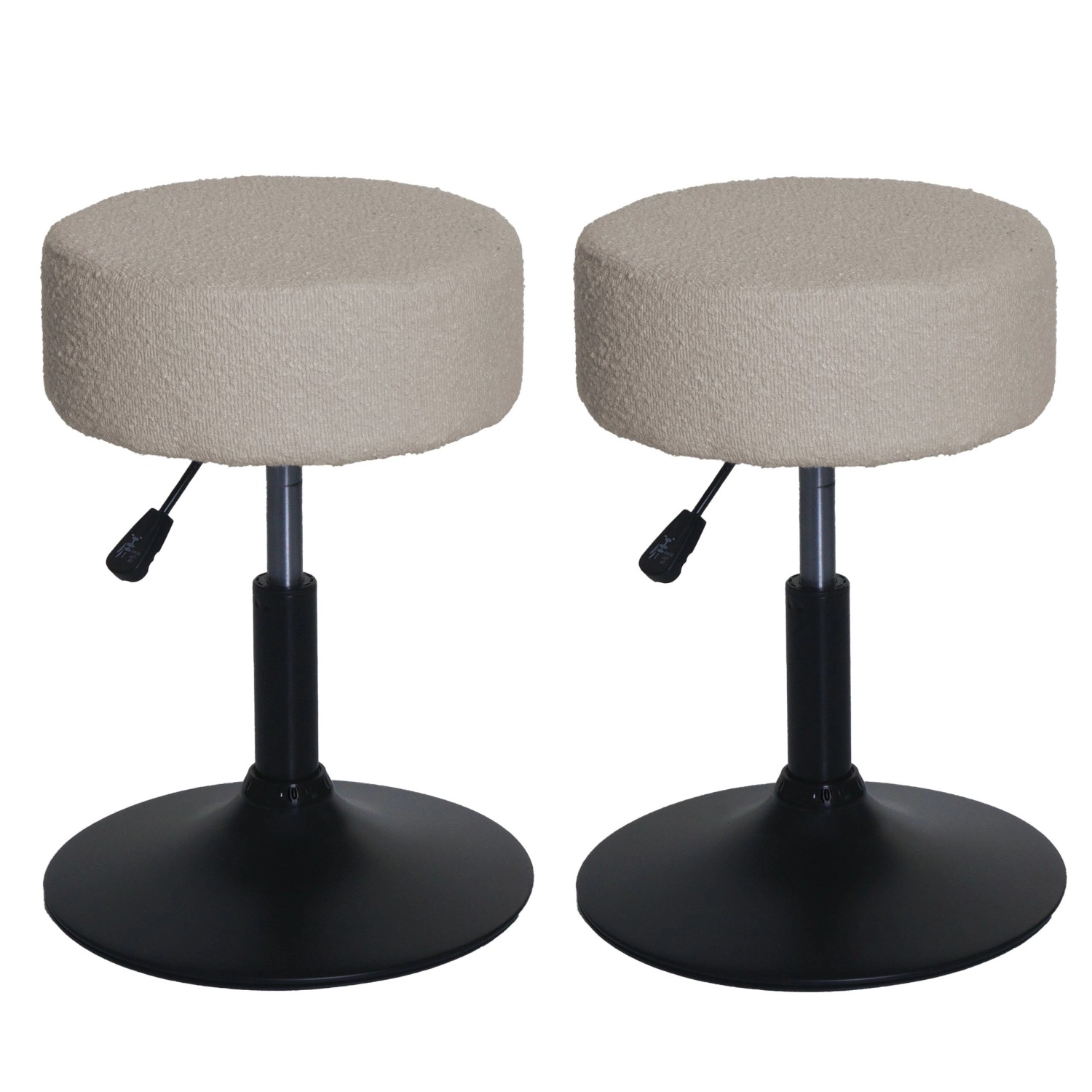 PROREGAL 2er-Set Hocker Höhenverstellbar Und Drehbar Sitzhöhe 45-57cm Durch günstig online kaufen