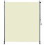 Cremefarbenes vidaXL Außenrollo 200x270 cm mit Handkurbel für Balkon & Terrasse.