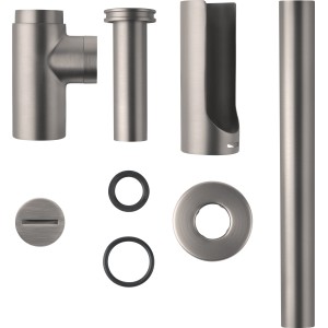 baliv Flaschensiphon DS-3470 Gun Metal für Waschbecken, Einzelteile