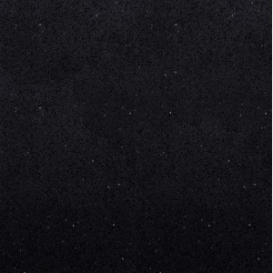 Graue, glänzende Bodenfliese aus Quarzkomposit, 60x60 cm, rektifiziert.