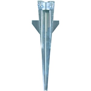 Videx Garden Rasendorn für Sonnenschirme, verzinkt, Ø 35 mm. Schirmhalter für Rasen und Sand.