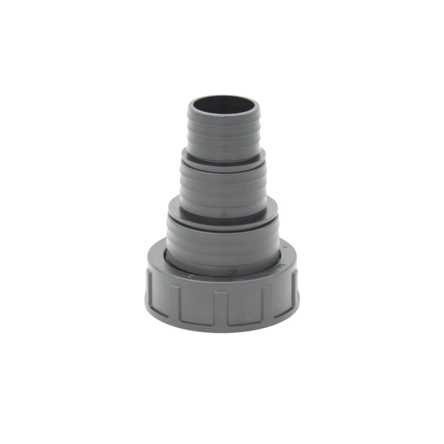 Stufen-Schlauchtülle 56,6 mm (Rp 2 Zoll) IG auf Schlauchtülle 50/38/32 mm PP