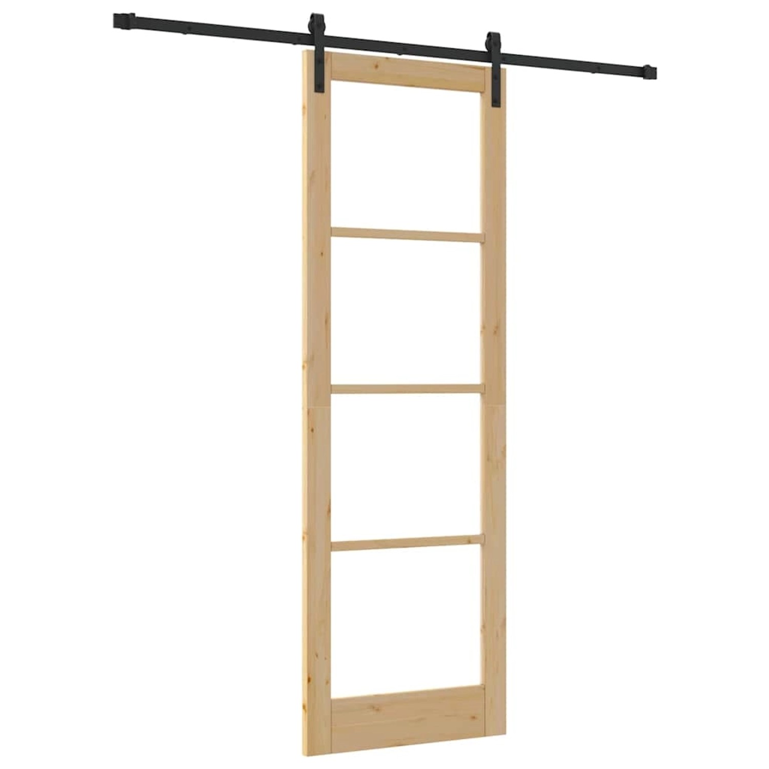 vidaXL Schiebetür ORKDAL Braun 78 x 232 cm Holz und Metall 3331967 günstig online kaufen