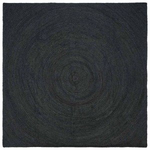 vidaXL Bereichsteppiche Quadratisch Dunkelgrau 200 x 200 cm Jute 42010566