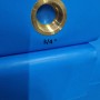 Blauer KMND 200L Trinkwasser Wassertank. 3/4 Zoll Innengewinde-Anschluss aus Messing, werkseitig verschlossen.