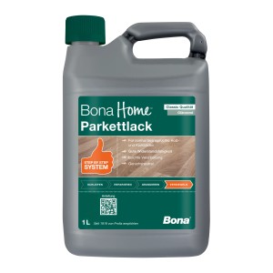 Bona Home Parkettlack Classic glänzend, 1 Liter Gebinde. Für Holz- und Korkböden.