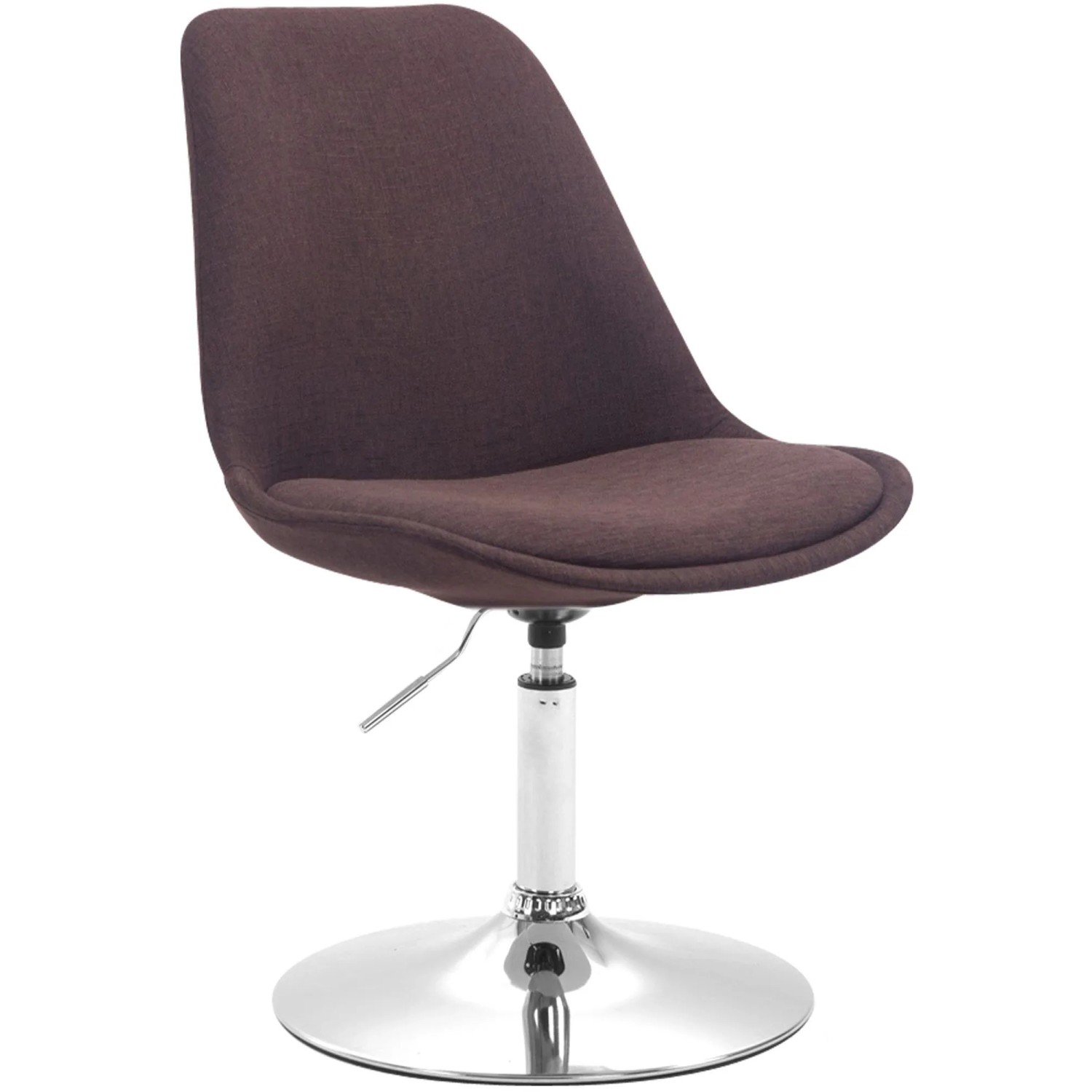 CLP Esszimmerstuhl Maverick Stoff Braun/Chrom