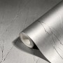 Rolle Marburg Vliestapete Uni Crushed-Optik Streifen Silber, moderne Wandgestaltung.