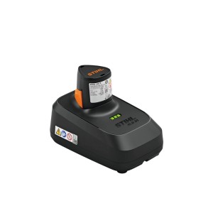 Stihl Akku-Ladegerät ALS 31 für Elektrowerkzeug-Akkus, mit LED-Ladezustandsanzeige.