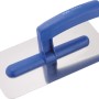 LUX Glättekelle Comfort, 220 mm, mit blauem Griff und rostfreiem Stahlblatt für Fliesenleger- und Putzarbeiten.