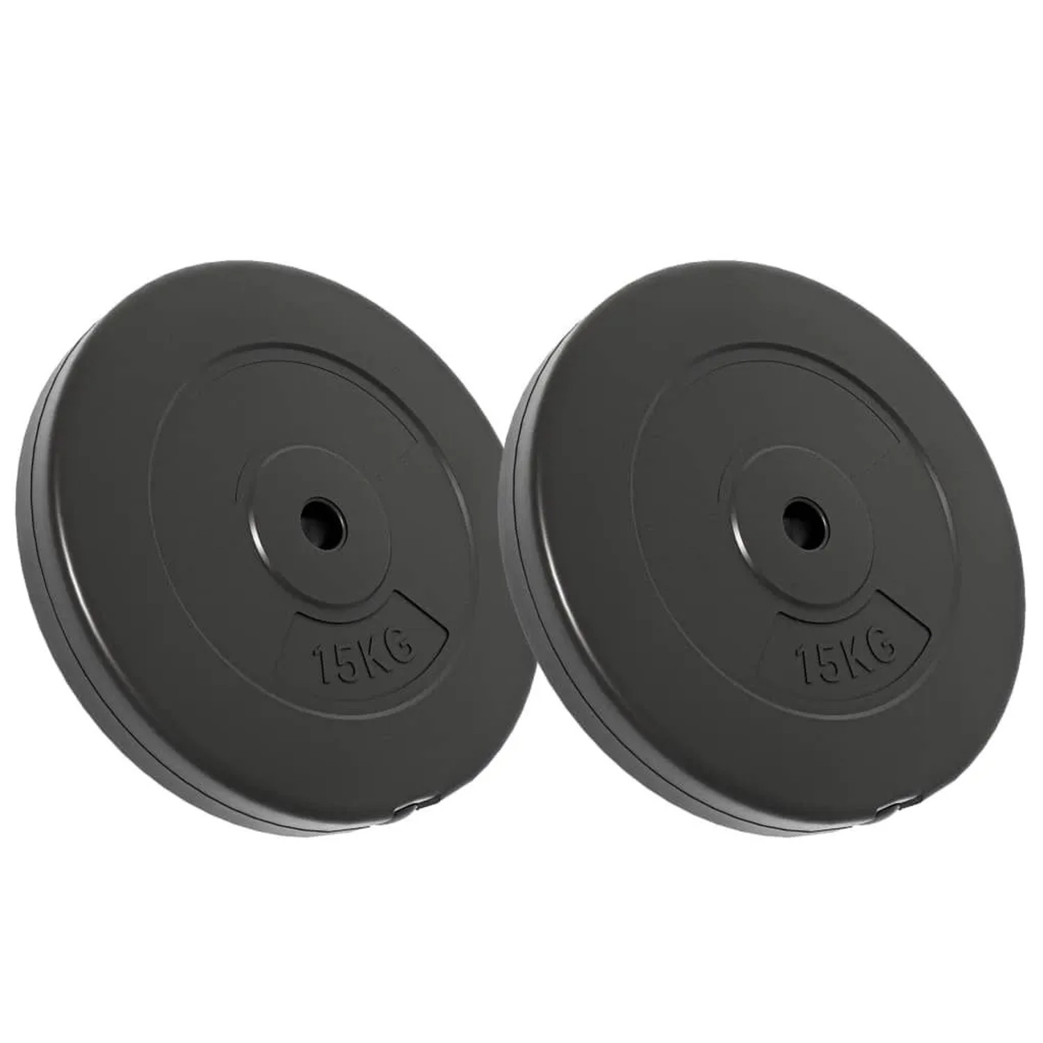 vidaXL Hantelscheiben 2 Stk 30 kg Zement 93598