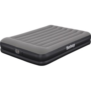 Bestway Tritech Luftmatratze Queen Grau 203 x 152 x 36 cm mit USB-Elektropumpe