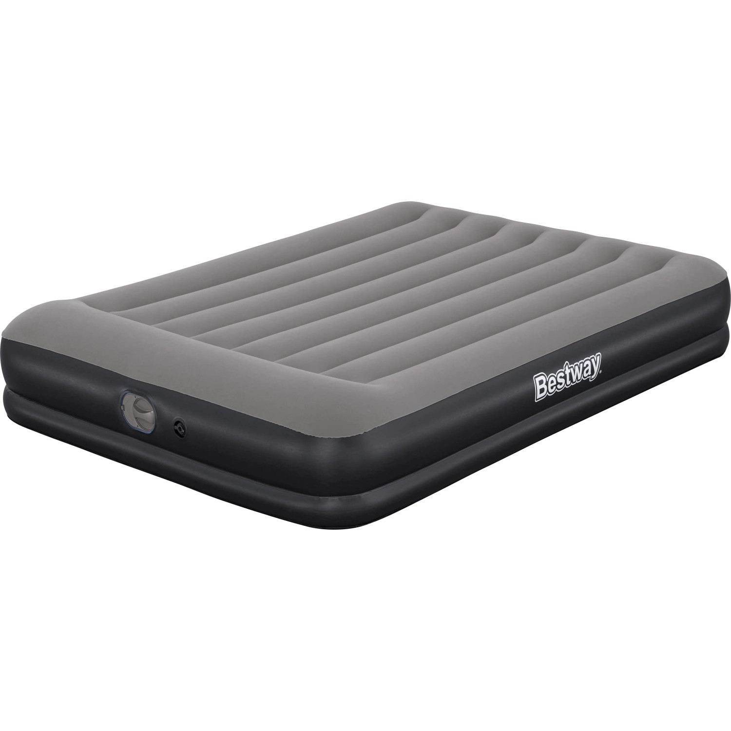 Bestway Tritech Luftmatratze Queen Grau 203 x 152 x 36 cm mit USB-Elektropumpe
