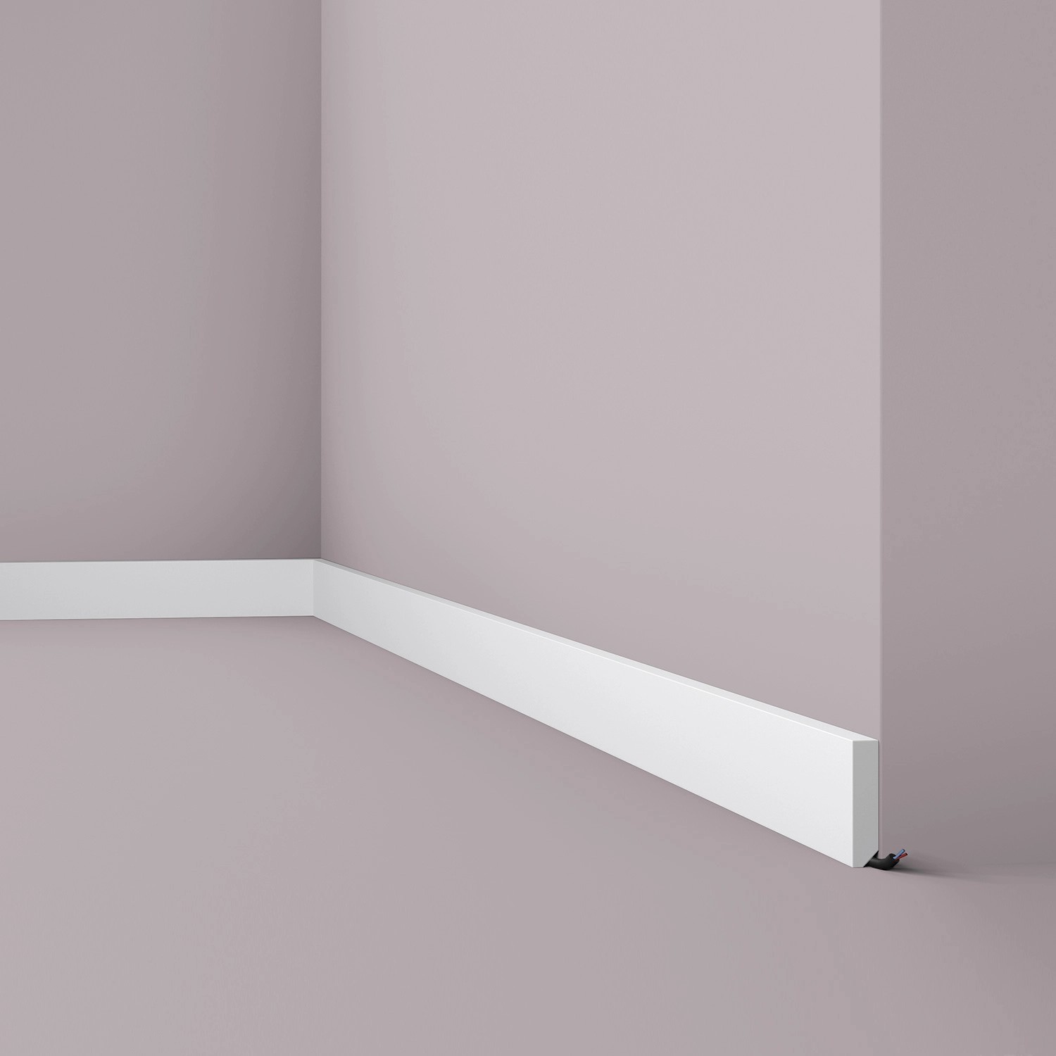 NOEL & MARQUET NMC FT2 WALLSTYL Sockelleiste Zierleiste Wandleiste Friesleiste 2 m 200 cm x 1,3 cm x 5,8 cm Weiß