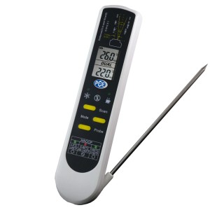 PCE Instruments Infrarotthermometer IR 100 für berührungslose und kontaktierende Temperaturmessung.