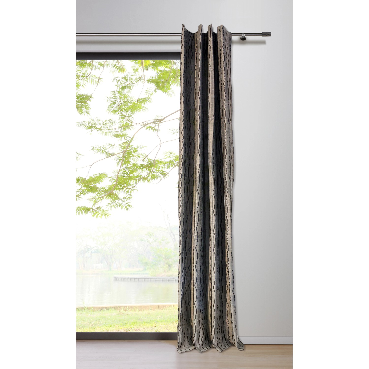 Mydeco Schlaufenschal Stream Taupe 245 x 135 cm kaufen bei OBI