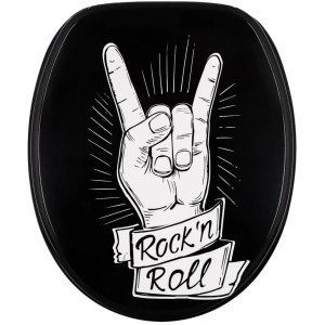 Sanilo WC-Sitz Rock n Roll mit Absenkautomatik, Motiv: Rockhand