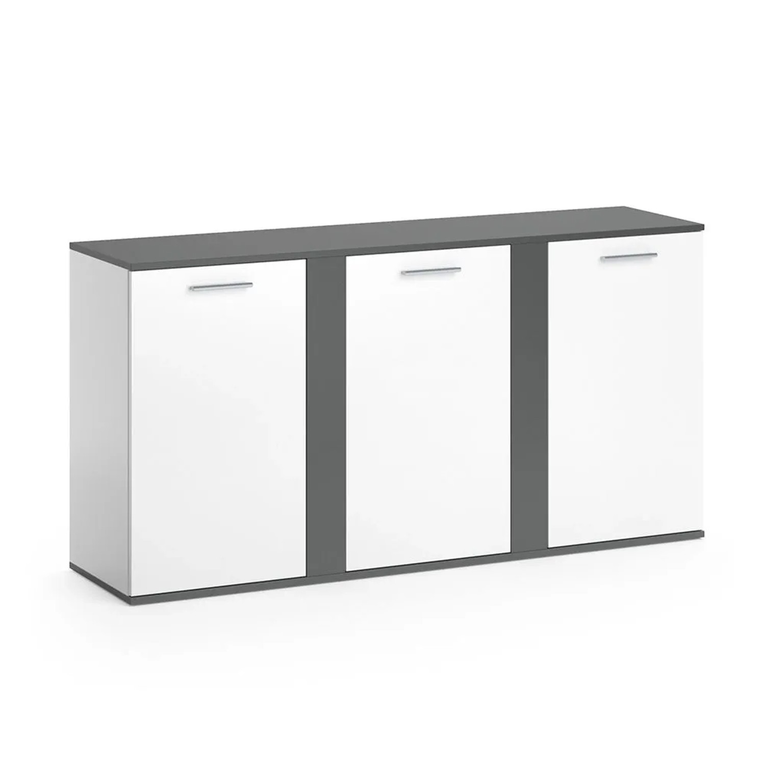 Vicco Kommode Novelli Anthrazit 40 x 80 mit Türen Art Nr 32094