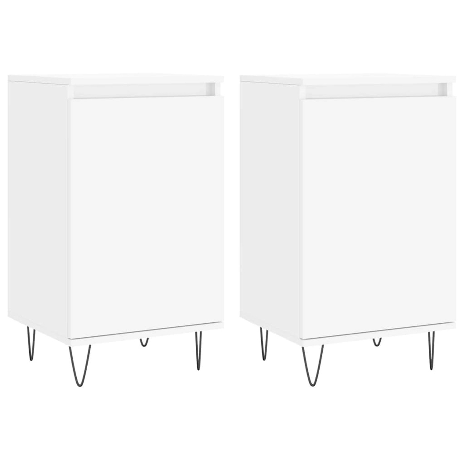 vidaXL Sideboards 2 Stk Weiß 40x35x70 cm Holzwerkstoff 831053 günstig online kaufen