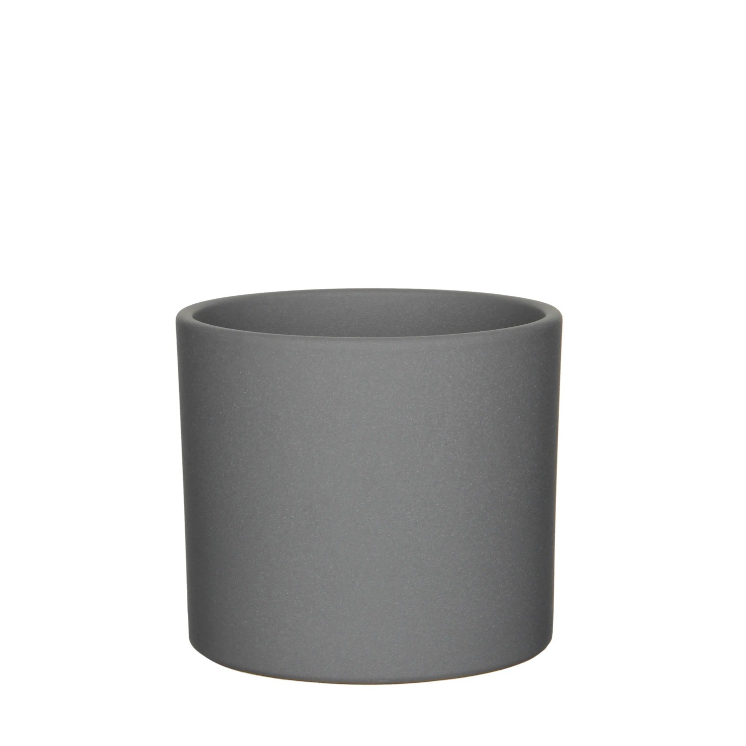 Mica Decorations Übertopf  Era Ø 13,5 cm x 12,5 cm Grau matt