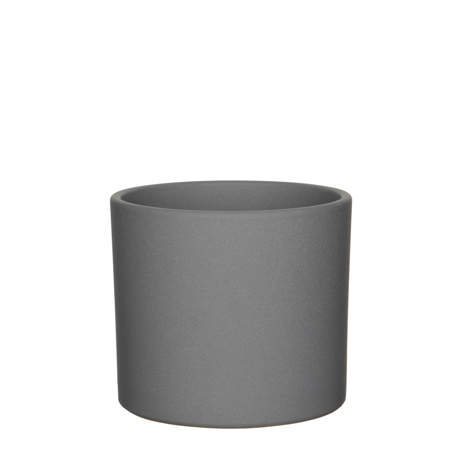 Mica Decorations Übertopf  Era Ø 13,5 cm x 12,5 cm Grau matt