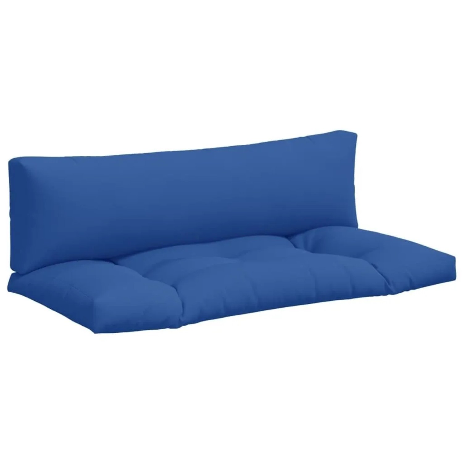 vidaXL Palettenkissen 2 Stk Blau Stoff 360932