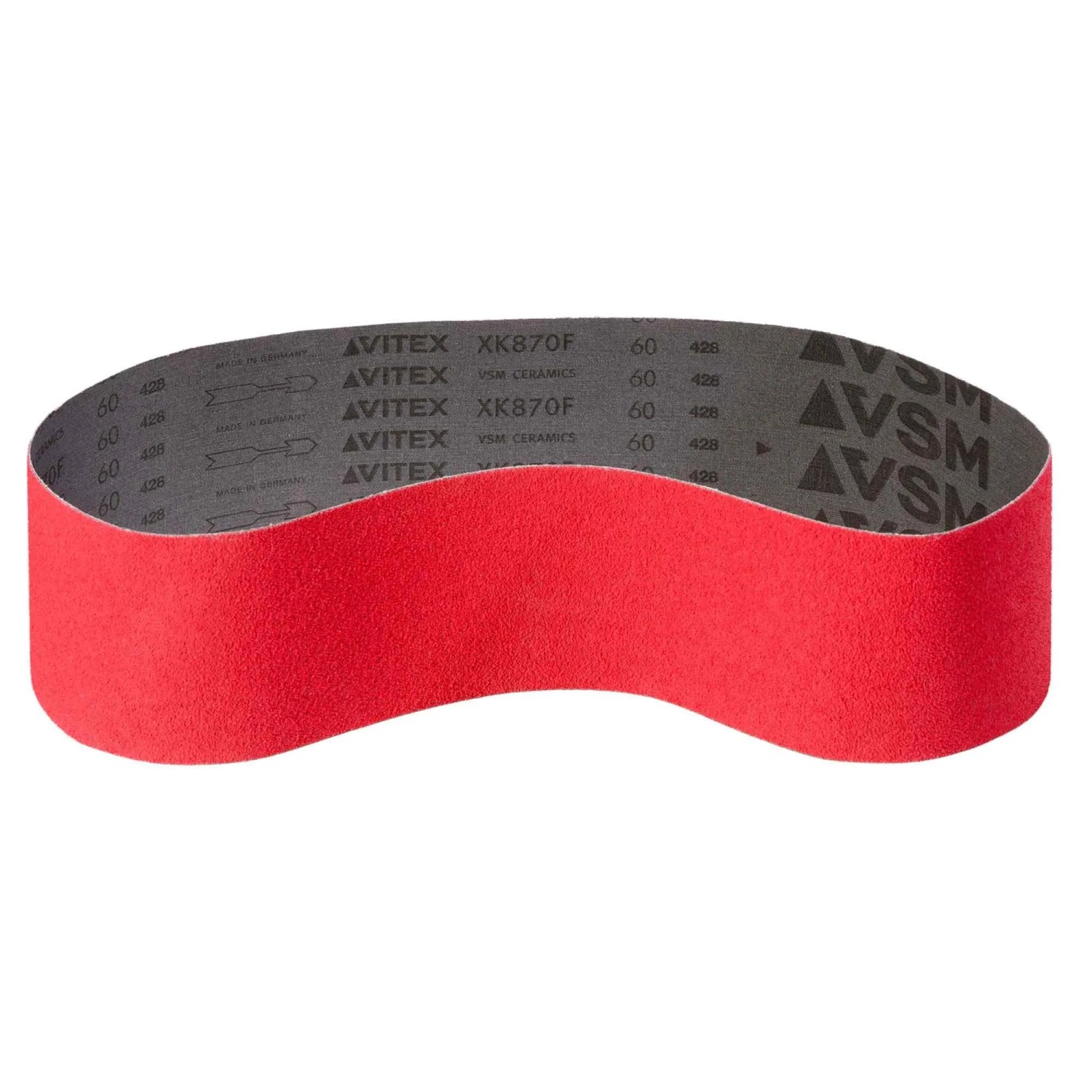 VSM Gewebe Schleifband 75x2000 mm Korn 100 - 10 Stück