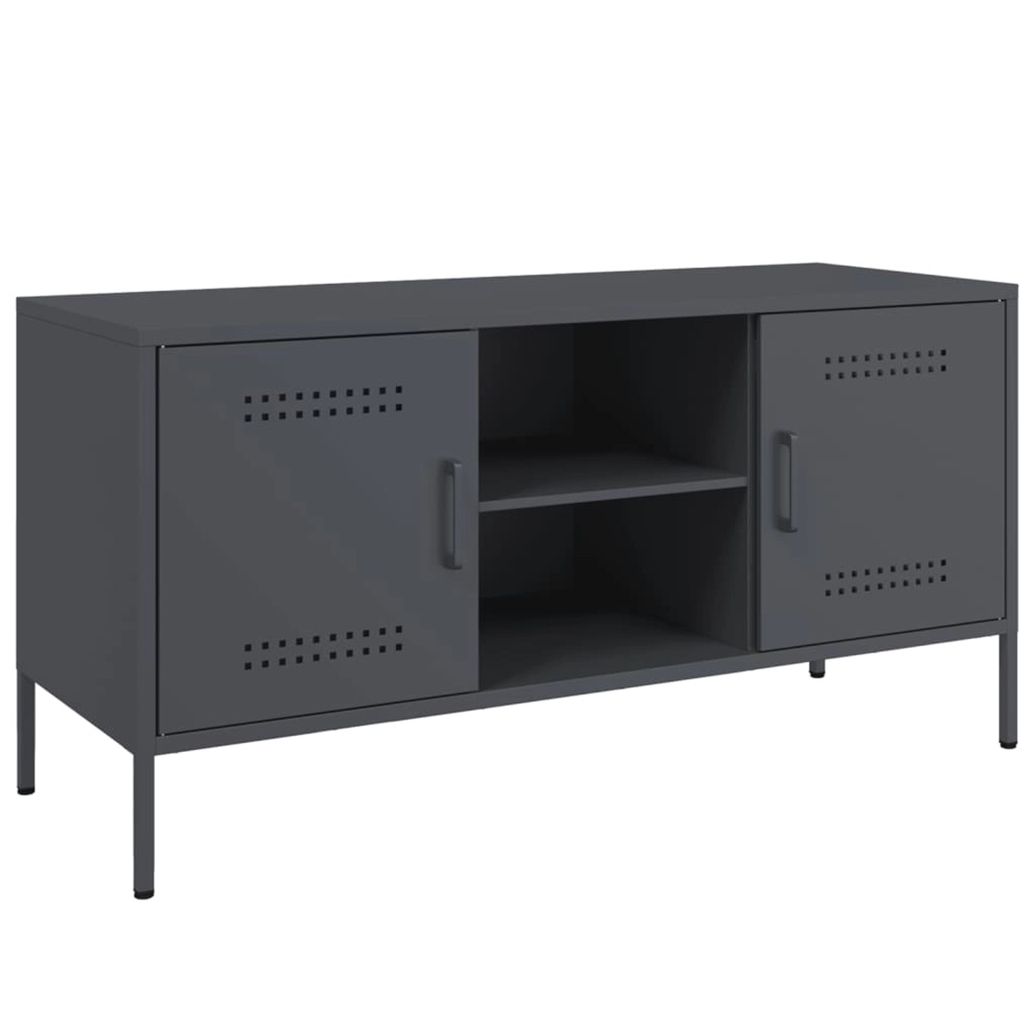 vidaXL TV-Schrank Anthrazit 100,5x39x50,5 cm Stahl 842990 günstig online kaufen