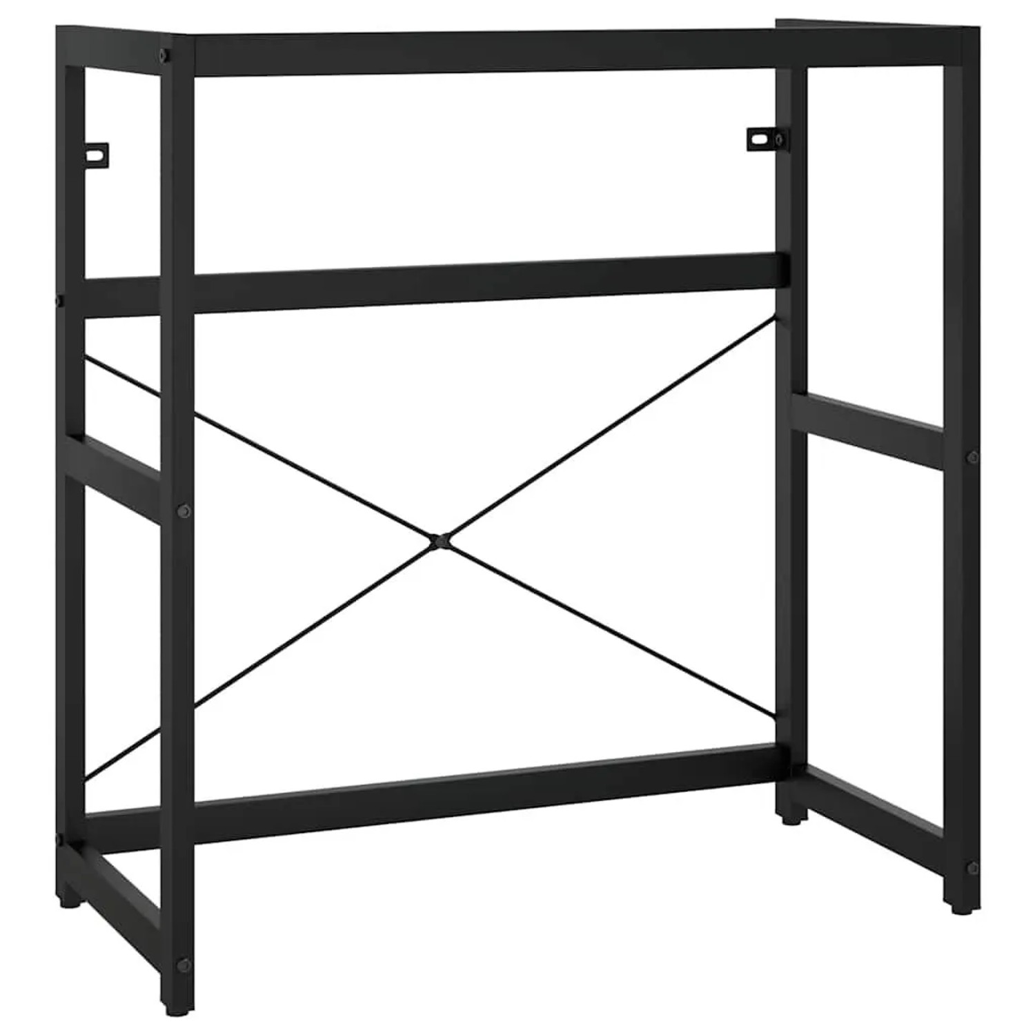 vidaXL Badezimmer Waschtischgestell Schwarz 79x38x83 cm Eisen 338501