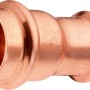 Press-Reduziermuffe aus Kupfer, 18 mm x 15 mm für Pressfittings.