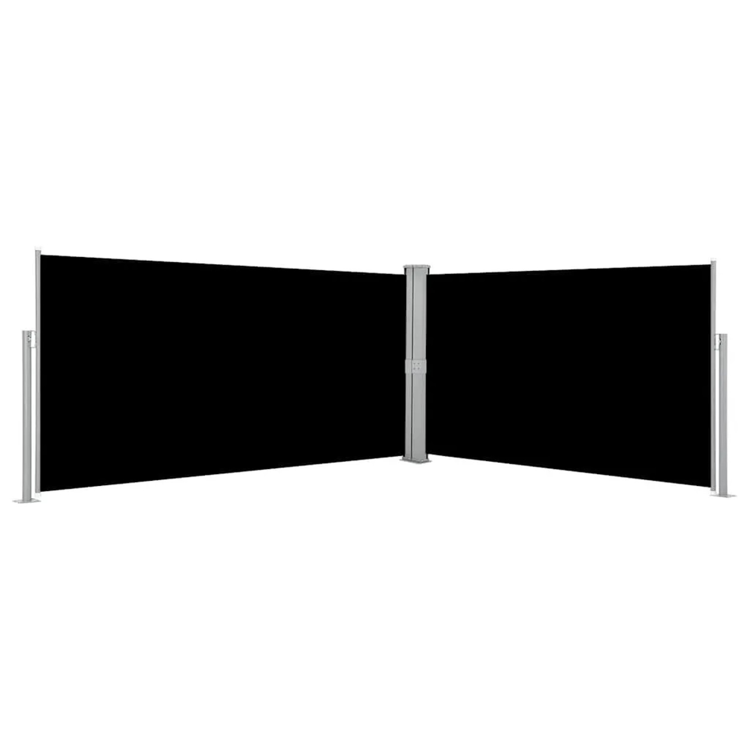 vidaXL Seitenmarkise Ausziehbar Schwarz 160×600 cm 42178