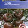 Kiepenkerl Tomaten Sacher: Schokoladenbraune Tomaten an der Pflanze.