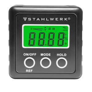STAHLWERK Digitaler Winkelmesser LB-360 ST mit LCD-Display.
