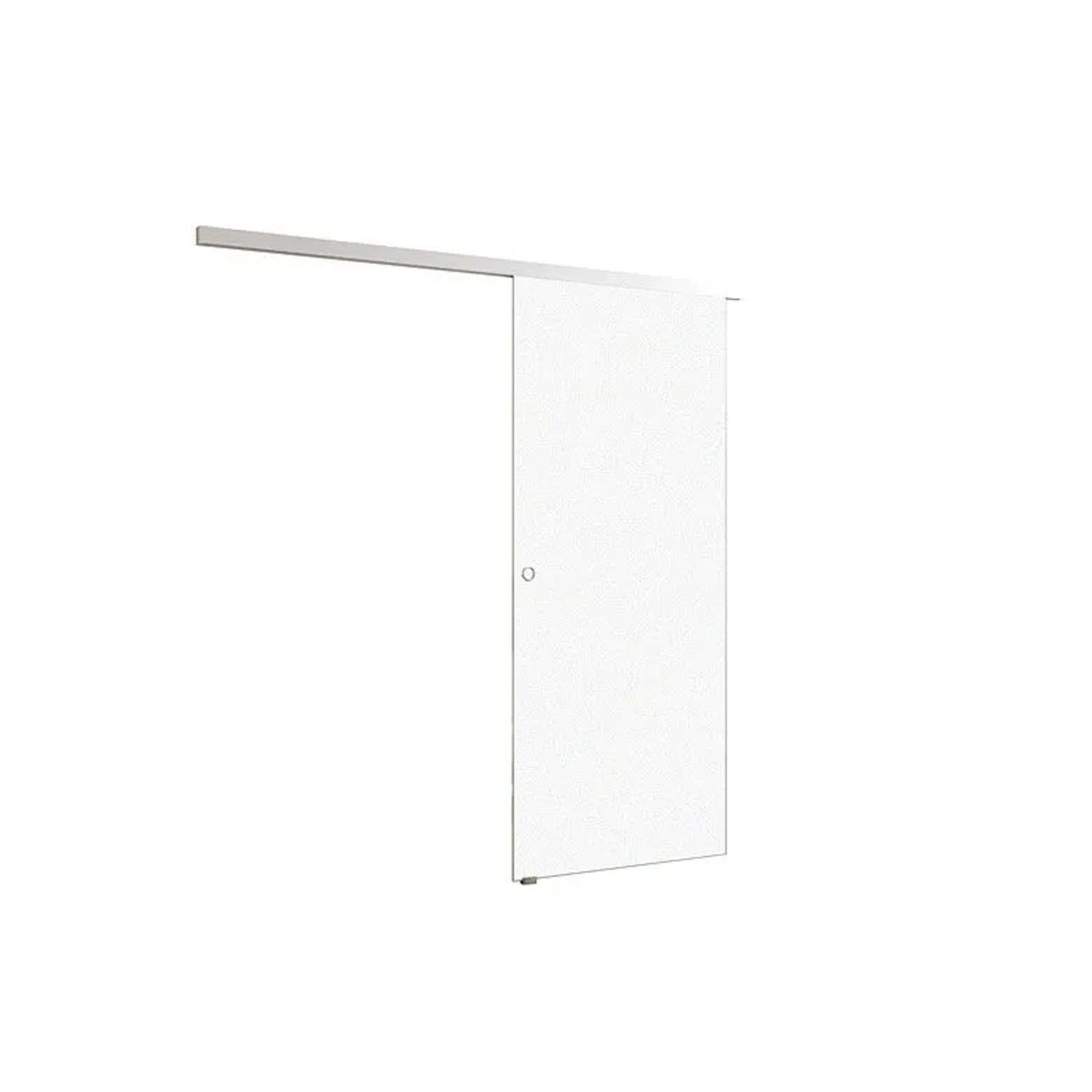 Duschparadies 85 x 225 cm Komplettset Glasschiebetür 8mm ESC Glas Und Alumi günstig online kaufen