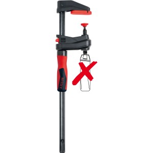 Bessey Getriebezwinge GearKlamp GK 150/60, Spannwerkzeug mit rotem Griff und schwarzem Gehäuse.