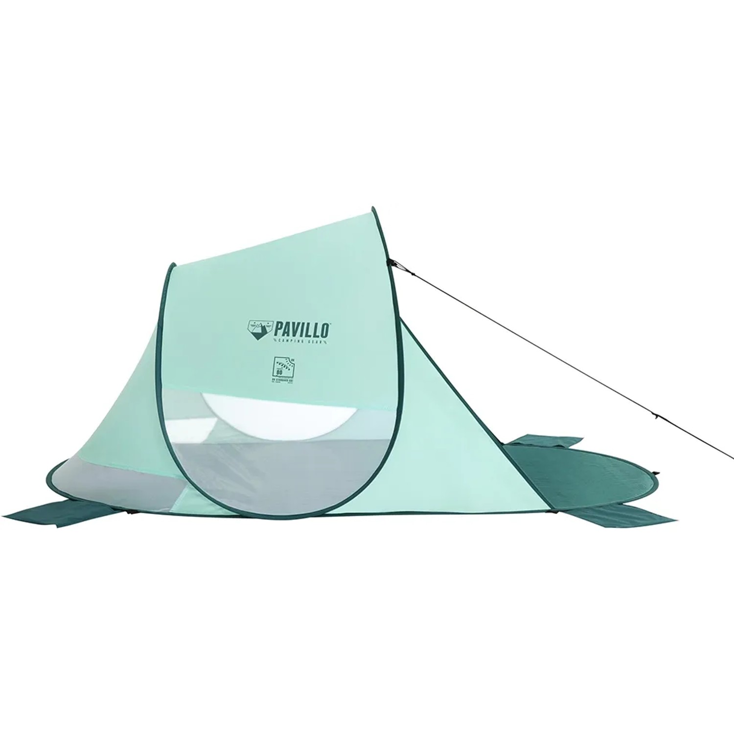 Pavillo Pop-Up Strandmuschel Beach Quick 2 Tent, mintgrün, für 2 Personen mit UV 80 Schutz.