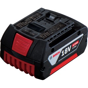 Bosch Professional 18V 4Ah Akku, Li-Ion Akku für Werkzeuge, rot/schwarz.