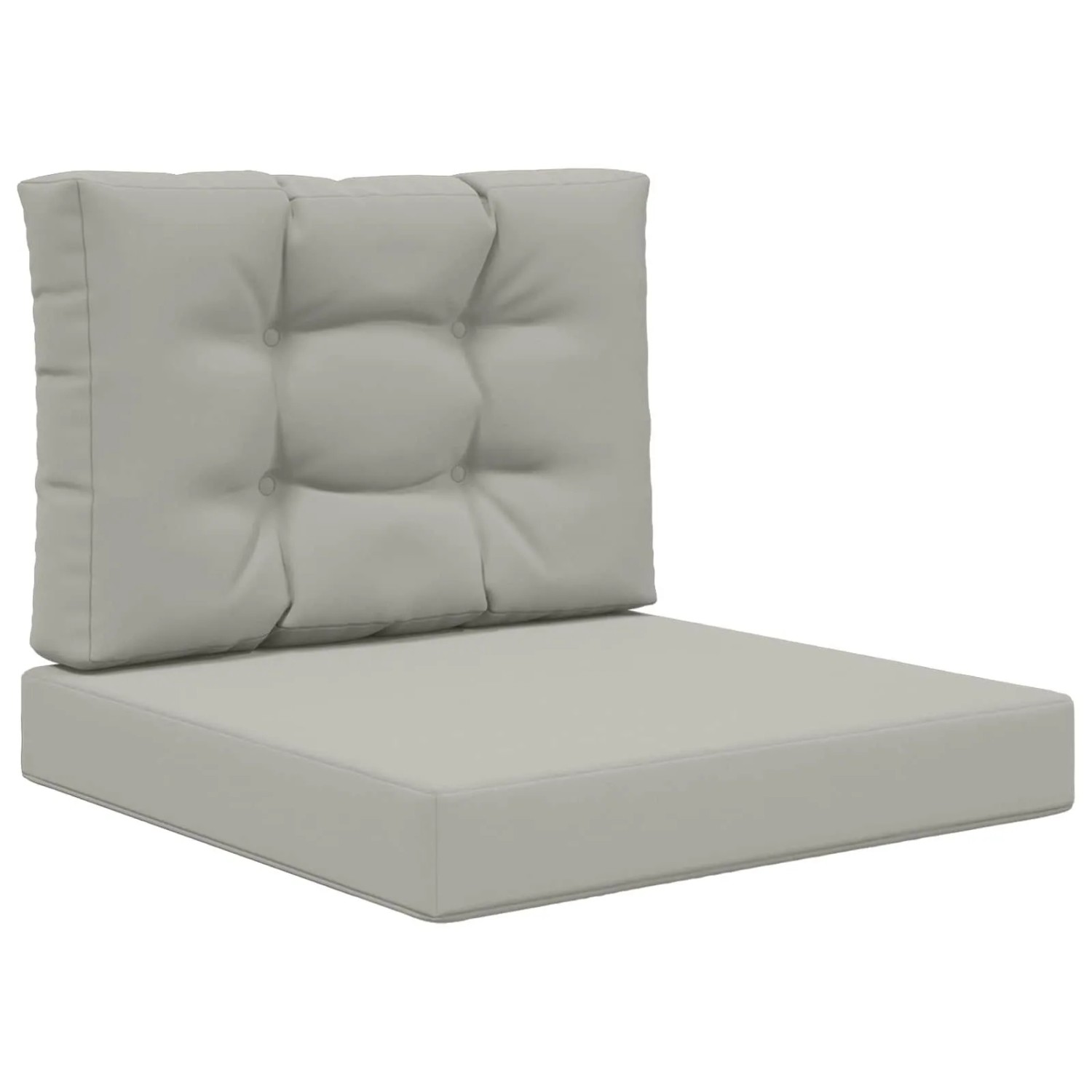 vidaXL Sofakissen für Draußen 2-Tlg Grau Polyester 900728