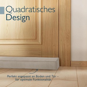 Beautissu Marin OM Zugluftstopper 6,5x120cm Hellgrau 2tlg