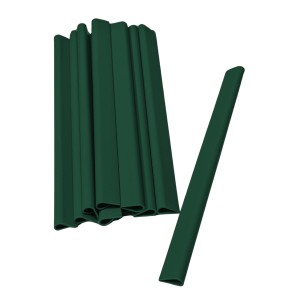 zaunzu Klemmschienen, 20er Pack, Grün. Zubehör zur Befestigung von Zaunblenden und Windschutz.