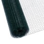 Grüner CCLIFE Hühnerzaun, PVC-beschichtet, als Rolle. 25mm Maschenweite, 100cm Höhe. Robustes Geflügelnetz.