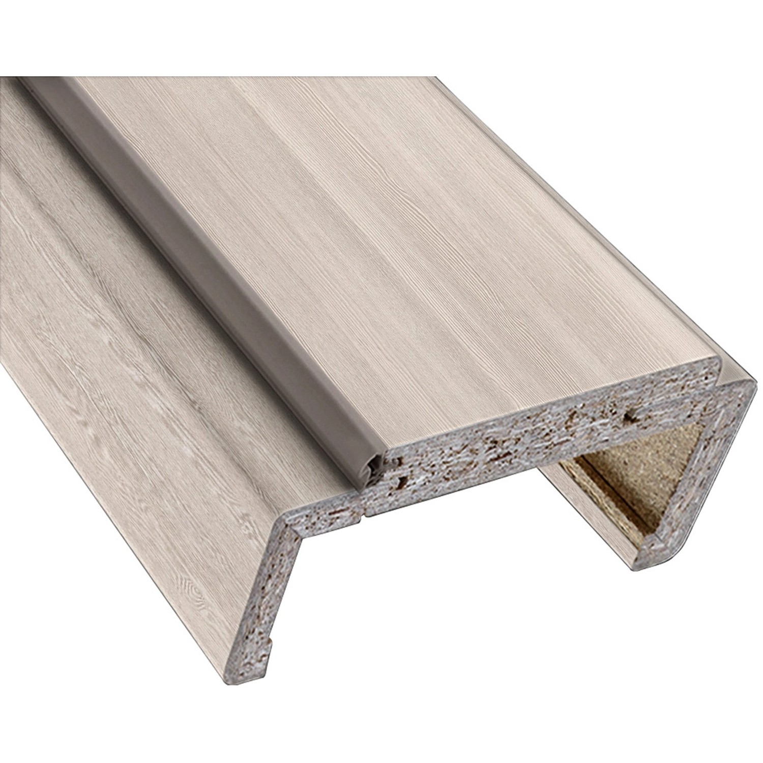 Türrahmen CPL Eiche Silber, 61x198,5x12,5 cm, links/rechts verwendbar.